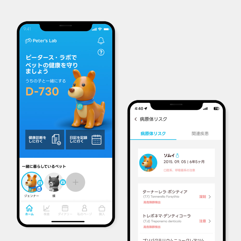 Peter's Lab ピータースラボ スマート検査キット 疾病予測 遺伝子検査 猫用] ピータース・ラボ スマート検査キット 疾病予測/遺伝子